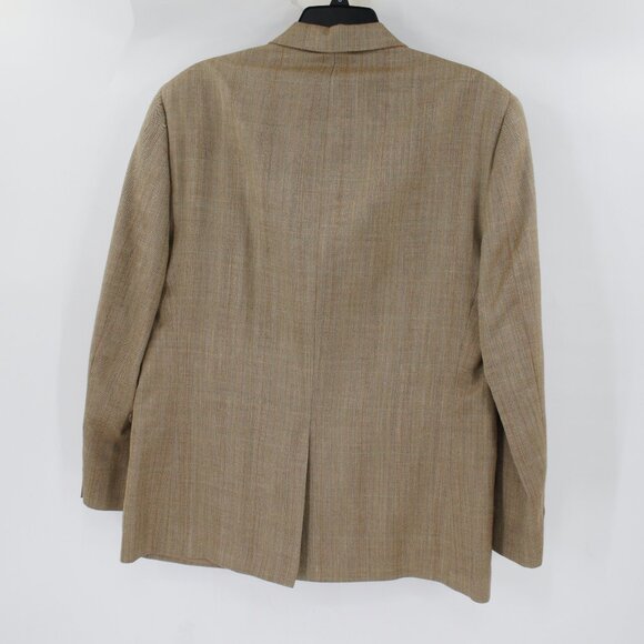 Lauren ralph Lauren sport coat men's 40R Silk wool windowpane herringbone plaid - Picture 5 of 13